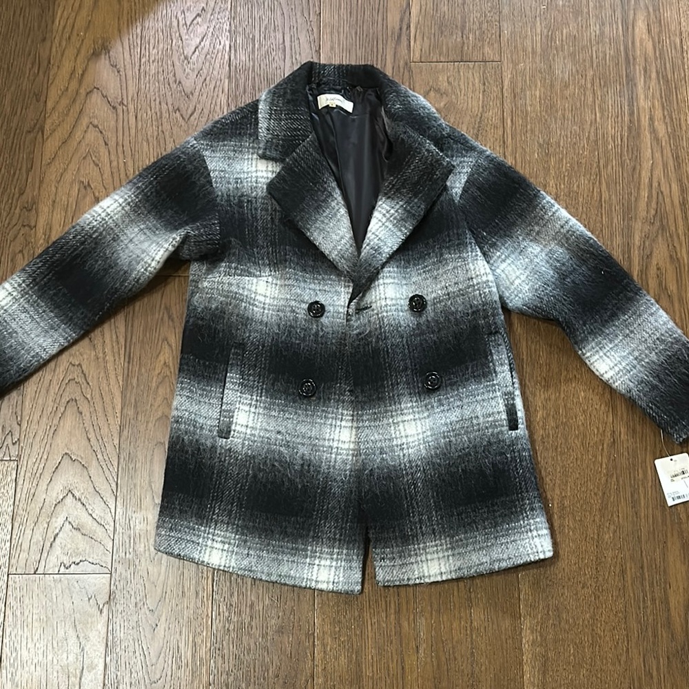 Wildflower Black and Gray Textured Blazer - Medium